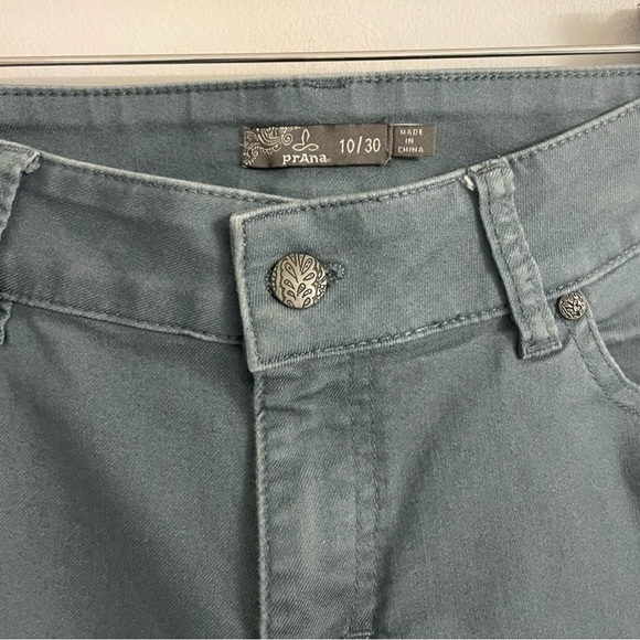 prAna Carlotta Crop Capri Pants Starling Green. Size 10/30. - Picture 7 of 13
